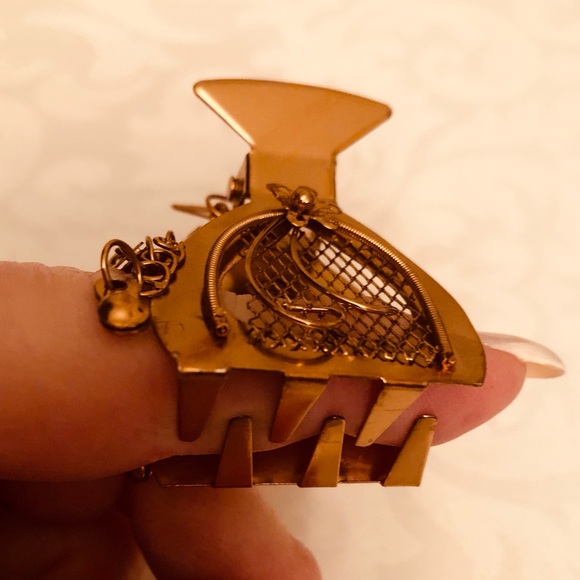 Vintage Antique Hair / Hat Spring loaded Clip - Picture 3 of 7